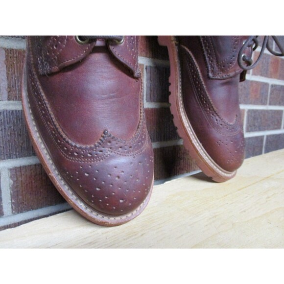 Walk-Over Dress Shoes Mens Brown Leather Wingtip Derby Size 10 M USA main image 4